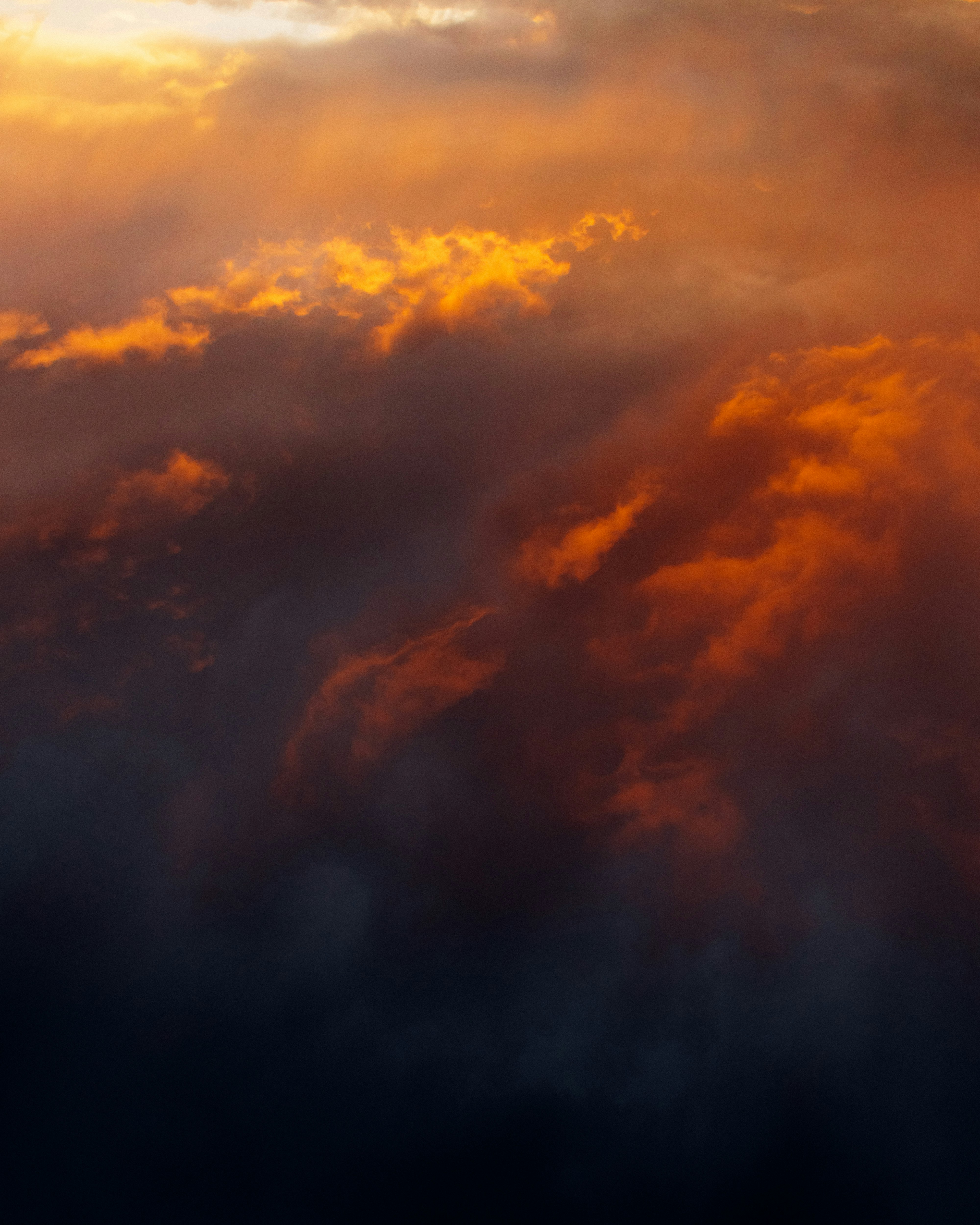 orange and black clouds during sunset